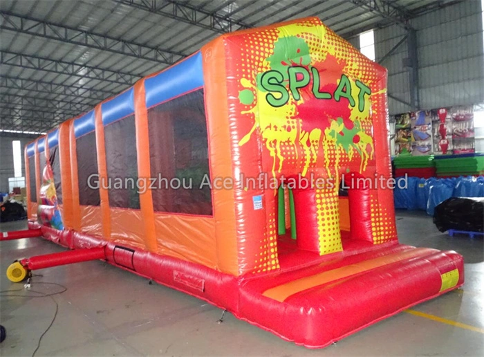 لعبة الجري الممتعة القابلة للنفخ Splat Obstacle Course للبيع - نشاط تفاعلي في الهواء الطلق 1