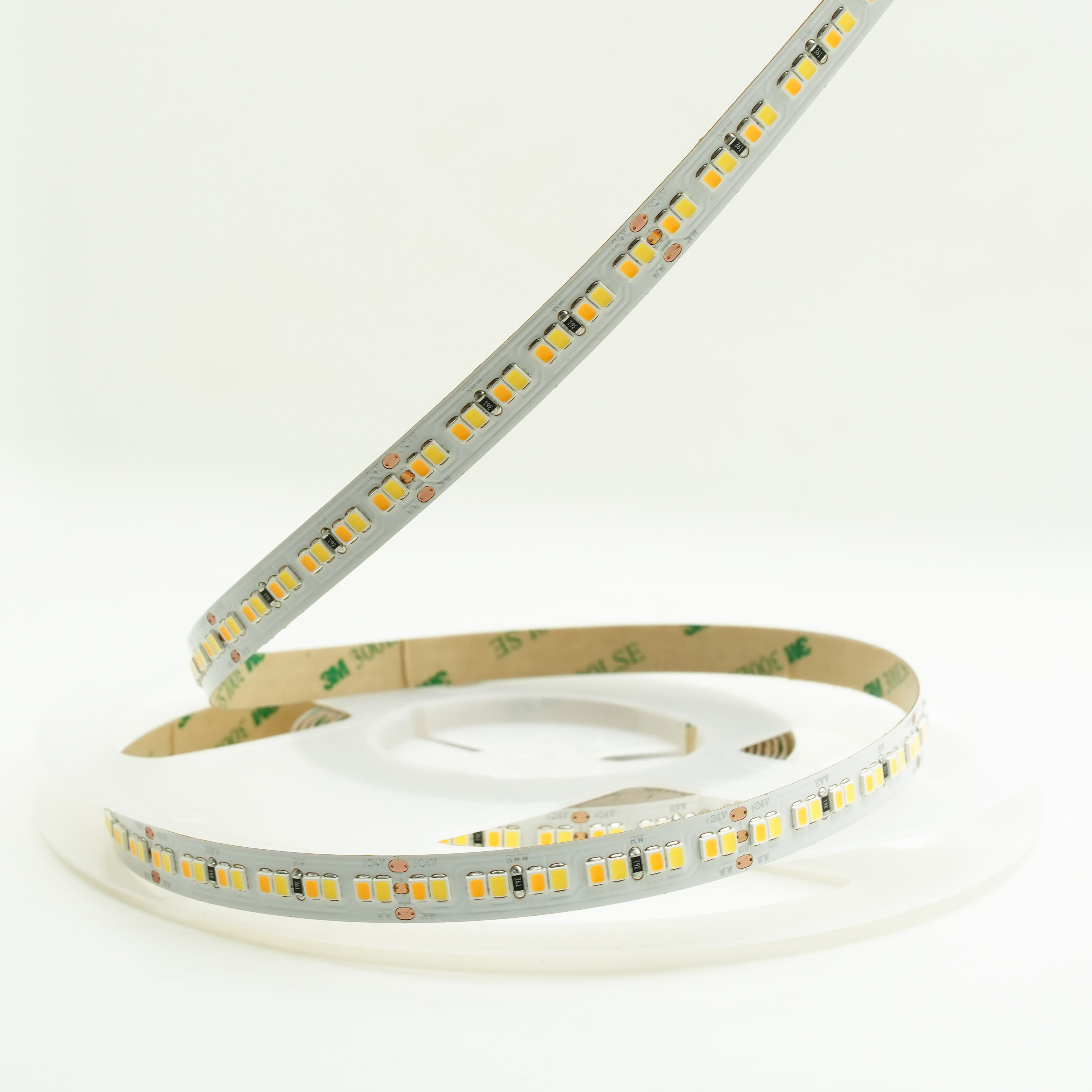 شريط إضاءة LED DC 24V 2835 - 200leds/m شريط مرن SMD مع CCT قابل للتعديل 5
