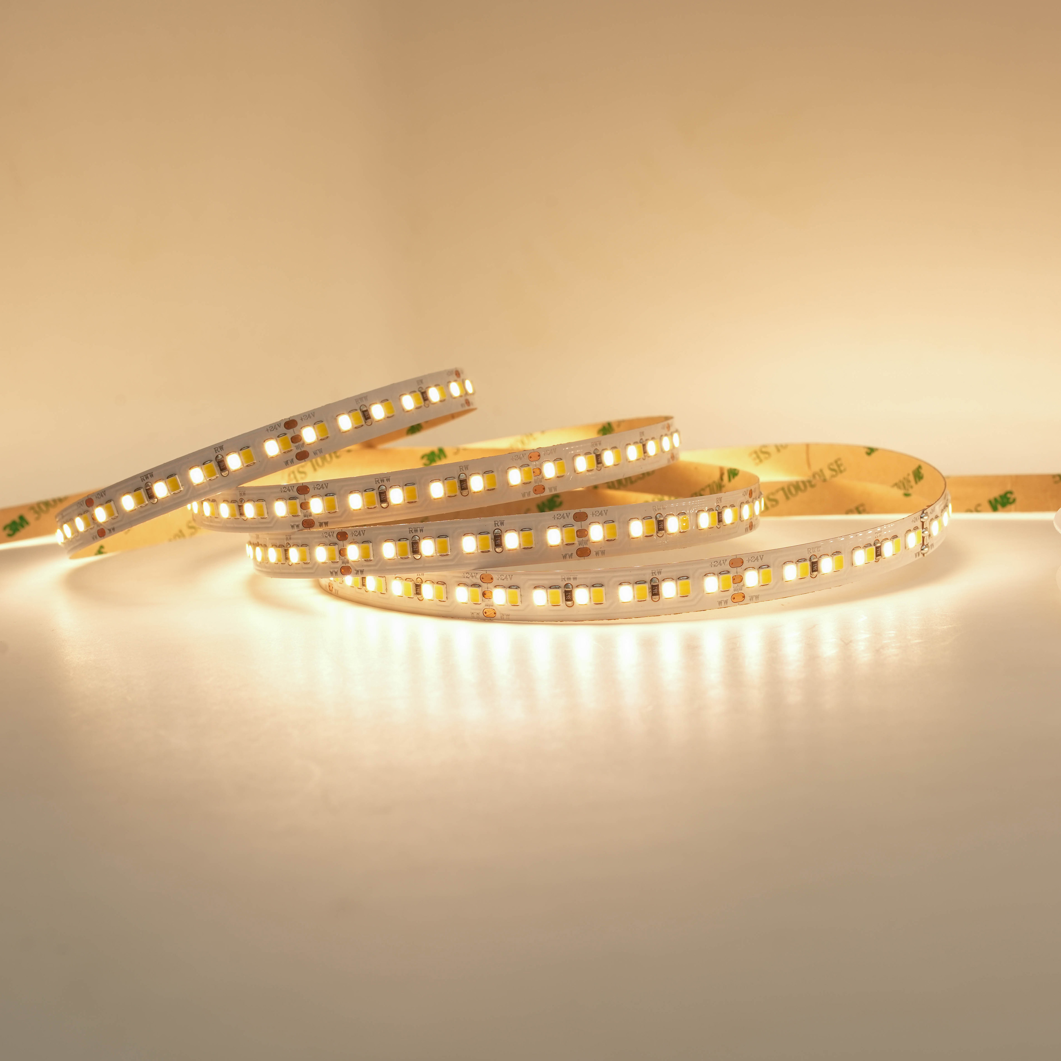 24V CCT LED ajustable personalizado Cinta 2835 224LED Luz de tira flexible CRI95 3