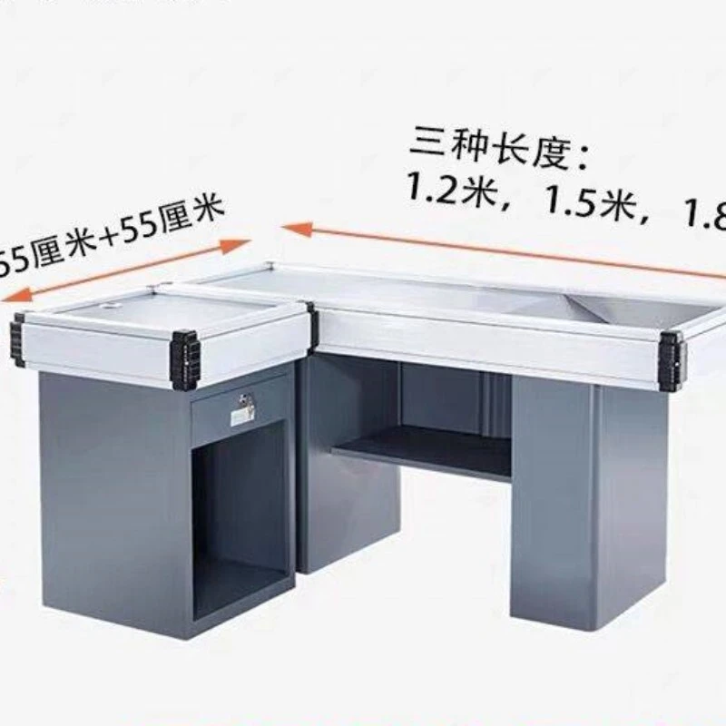 トップセール保証品質スーパーマーケットのチェックアウトカウンター現金カウンター 1