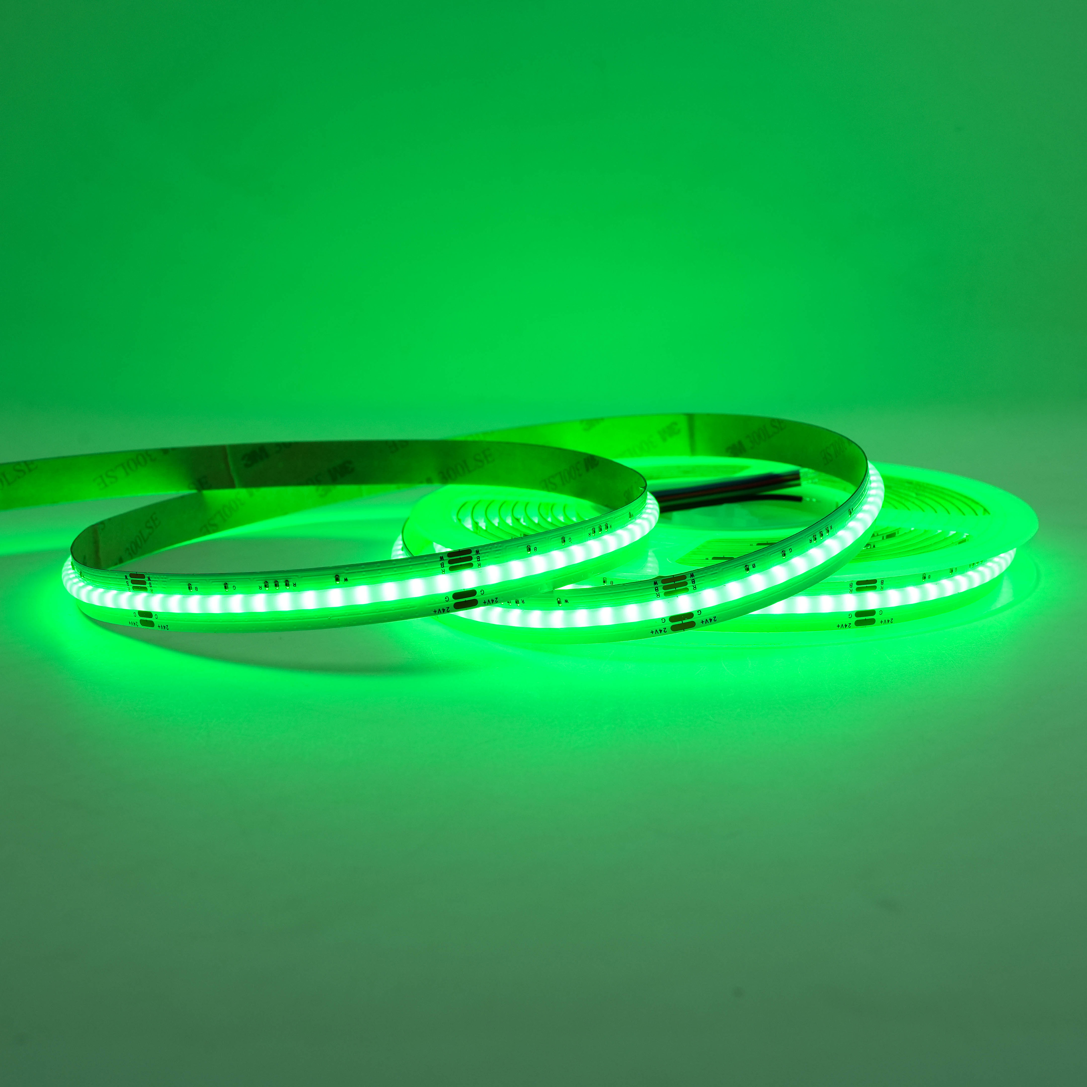High-Density RGB COB LED Tape Flexible 24v 810 LED Strip Light 2