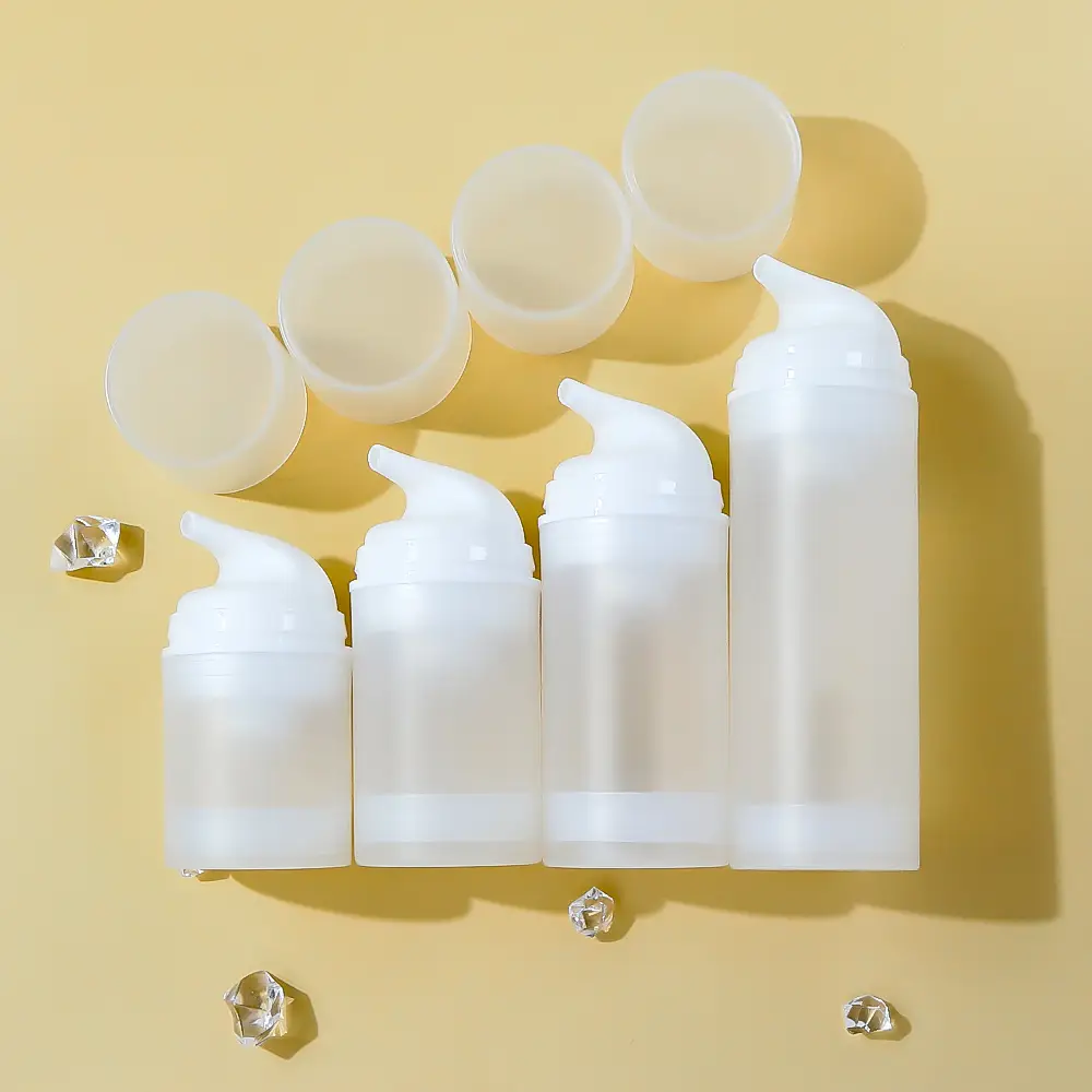 Luxury Vacuum Cosmetic Airless Bottle 30ml 50ml 80ml 100ml 120ml 150ml Plastic Airless Lotion Pump Bottle 1
