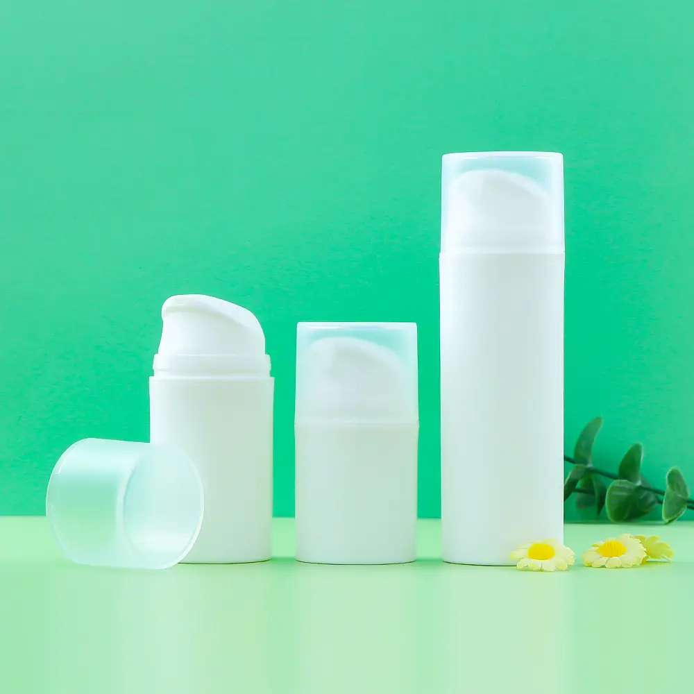 Airless Pump Bottle 15g 30g 50g Custom Small Capacity Cream Lotion Pump Bottles 1