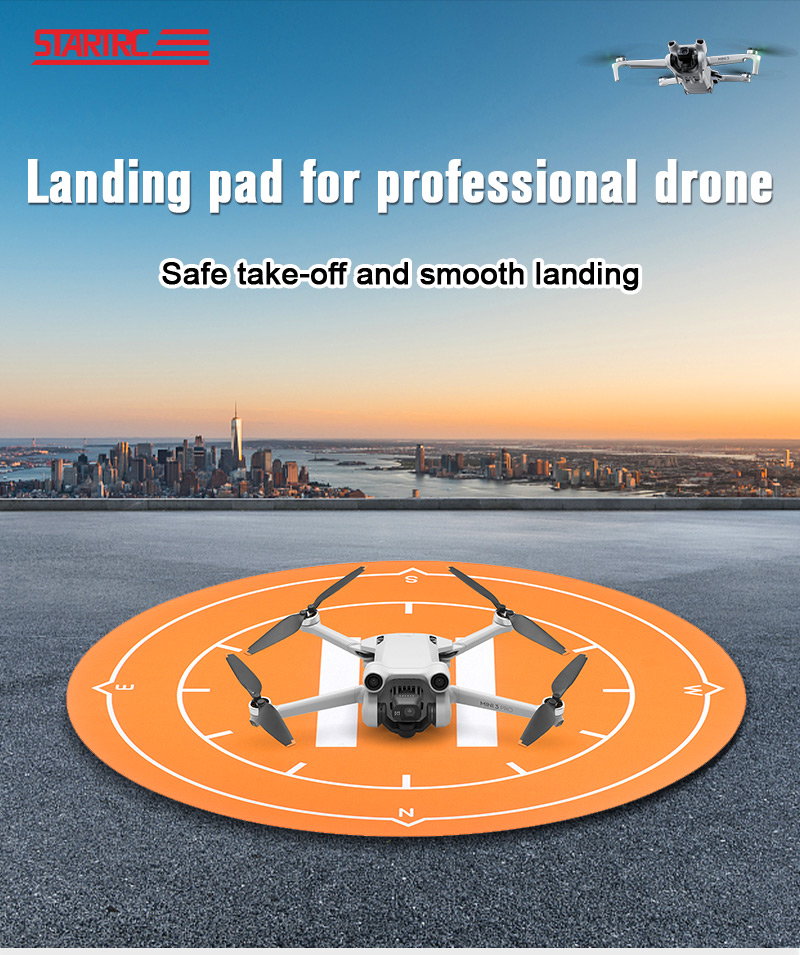 STARTRC Foldable DM50cm Landing Pad for Drones（Orange）/ DJI Neo 1