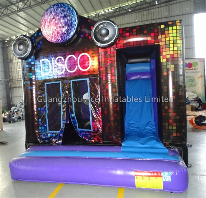 Inflatable Disco Bouncy Castle Combo Slide for Sale - Commercial Grade 1