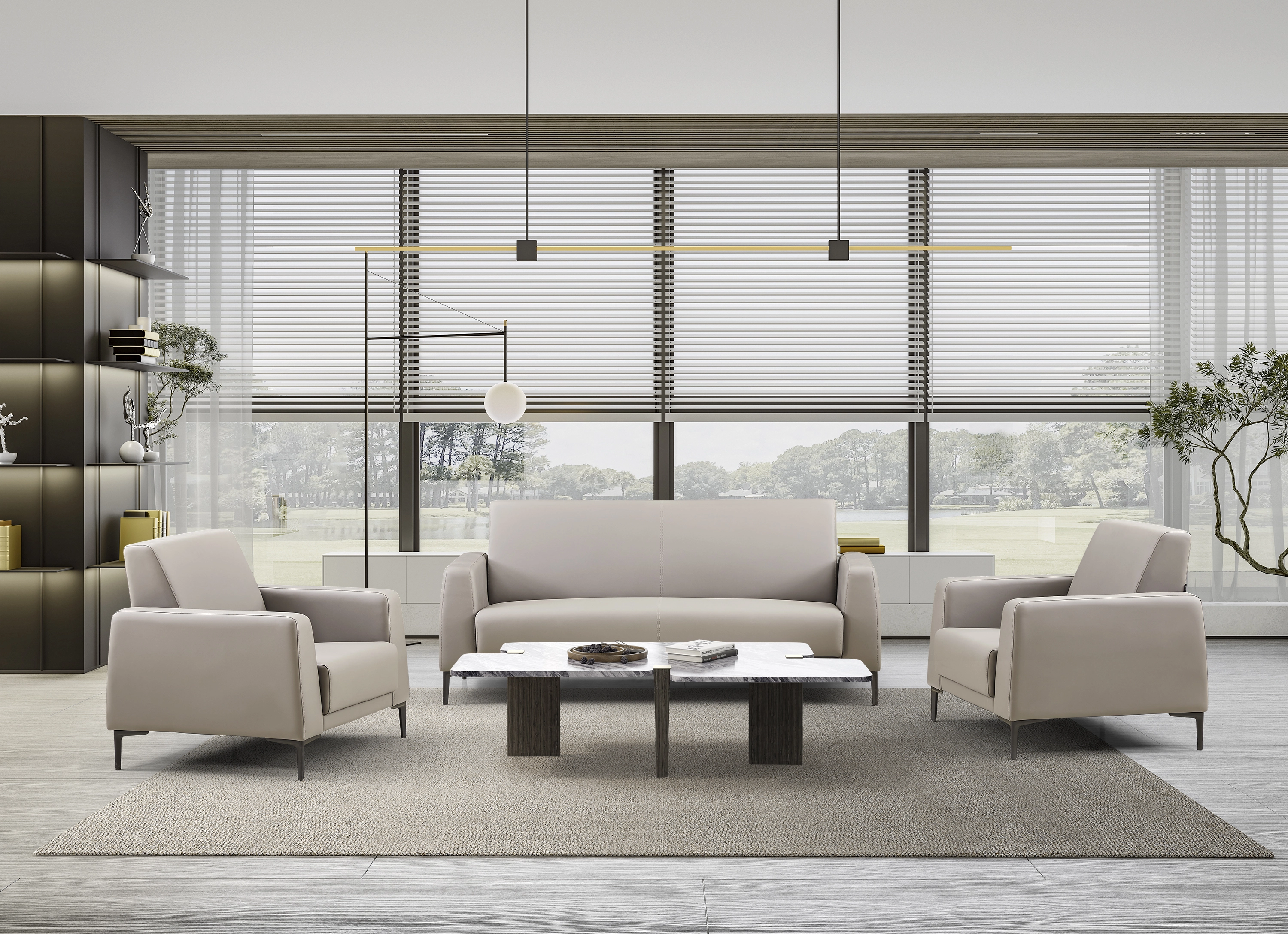 Sleek Space modern Sofa (V-S5353) 1