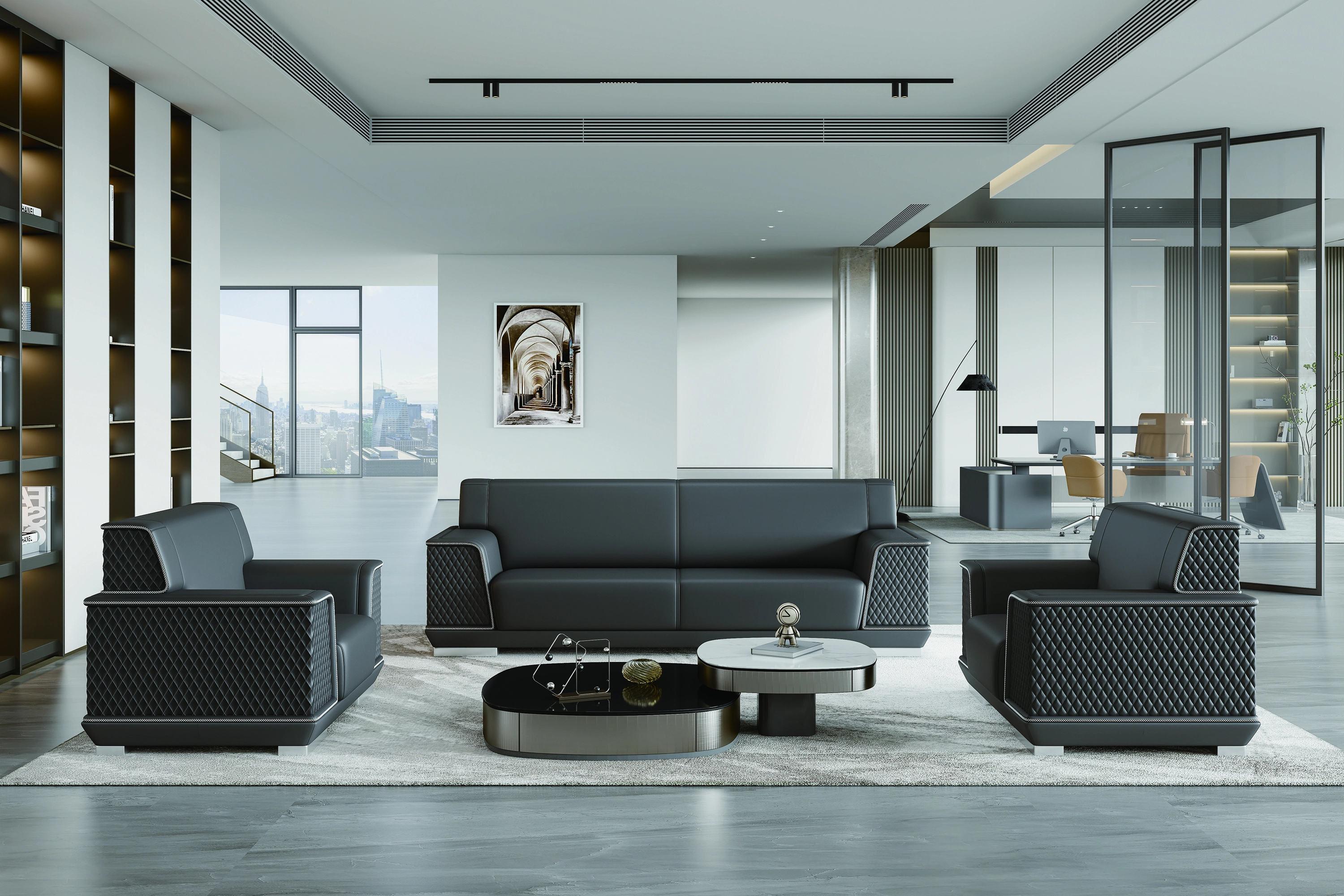 Luxury sofa with Calm Chinese Style Design Lawson (S9987) 1