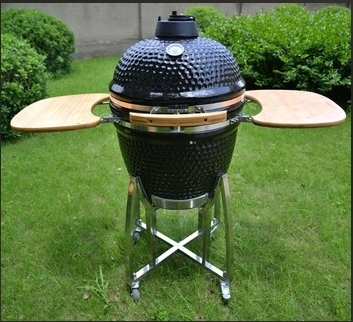 Griglie per barbecue portatili MCD da 20 pollici Griglie per barbecue Kamado in ceramica e acciaio inossidabile per esterni da campeggio 1
