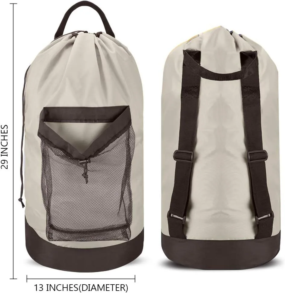 Men travel drawstring backpack Waterproof foldable laundry bag Student dirty laundry compress storage bag 1
