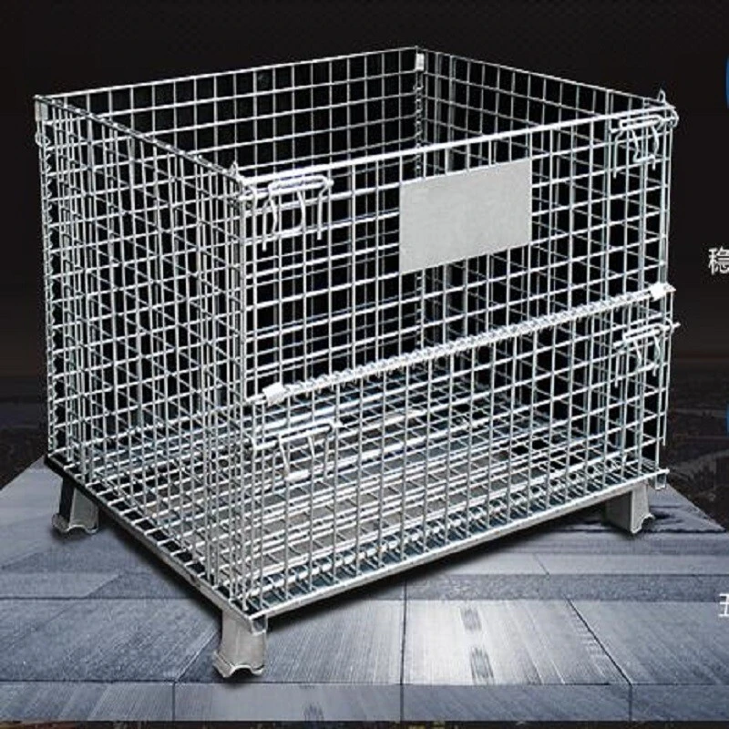 Hochleistungsstahllager mit hoher Kapazität, Gitterbox, Drahtkäfig, Metallbehälter, Lagerbehälter, Behälterkäfig 1
