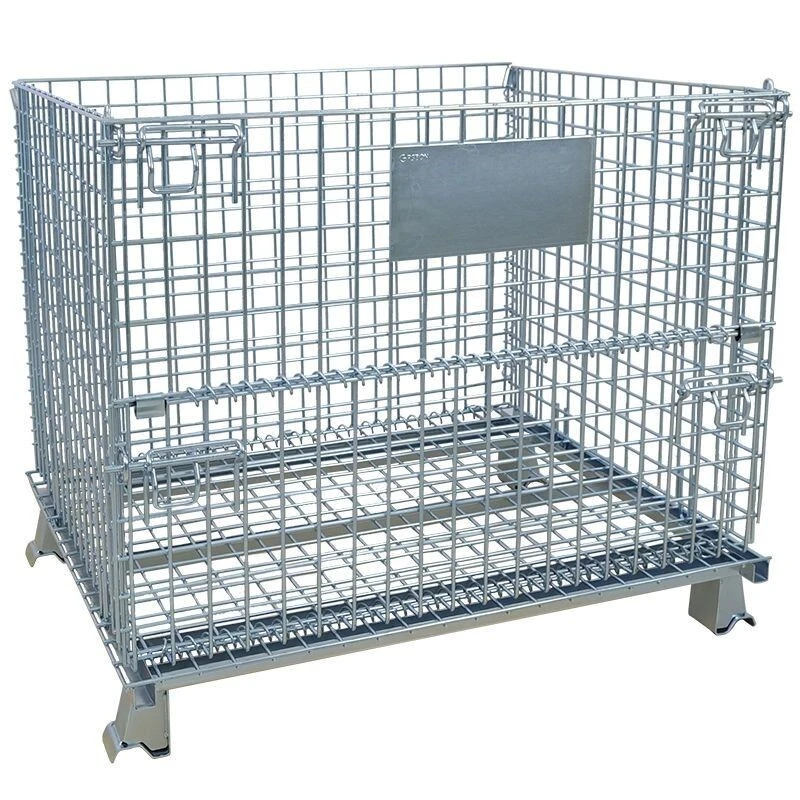 Heavy  storage capacity Metal Storage Cage Rolling Wire Mesh Pallet Containers 1