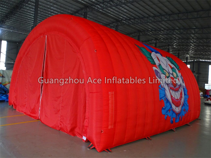 Tente gonflable rouge de couverture de tunnel de stockage de garage d'abri de voiture 1