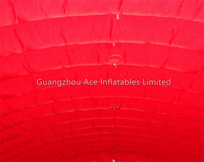 Tente gonflable rouge de couverture de tunnel de stockage de garage d'abri de voiture 4