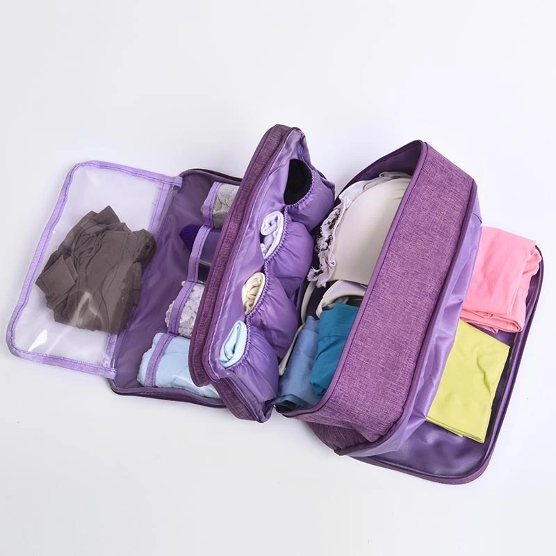 Custom Travel Underwear Storage bag woman bra organizer handbag Waterproof toiletry bag pouch 1
