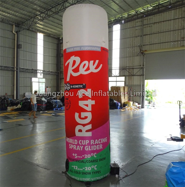 Réplica de pilar de columna inflable de impresión completa para promoción publicitaria 1