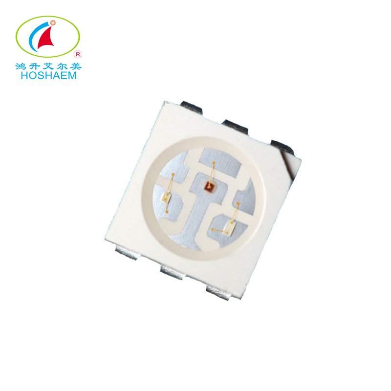 Hongsheng 4PIN 5050 Chip LED a colori 5050 RGB SMD Perline LED ad alta luminosità Diodo di luce ambientale Prezzo di fabbrica 4