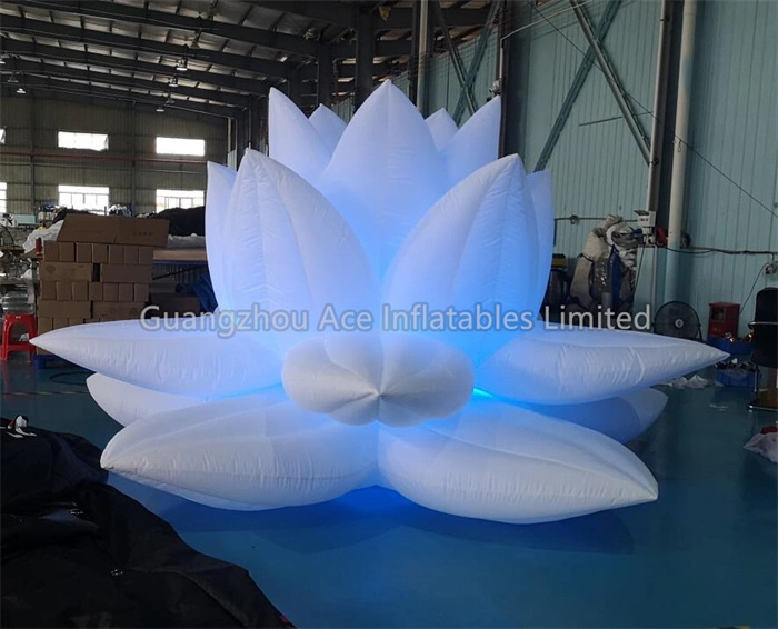 Giant Custom Inflatable Lotus Flower With Lighting For Stage Decoration 1