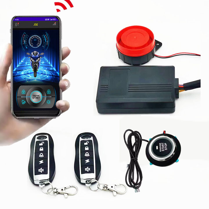 Sistem Alarm Sepeda Motor Listrik Starter Satu Klik Sepeda Motor Universal Alarm Sepeda Motor Remote Start Tanpa Kunci 2