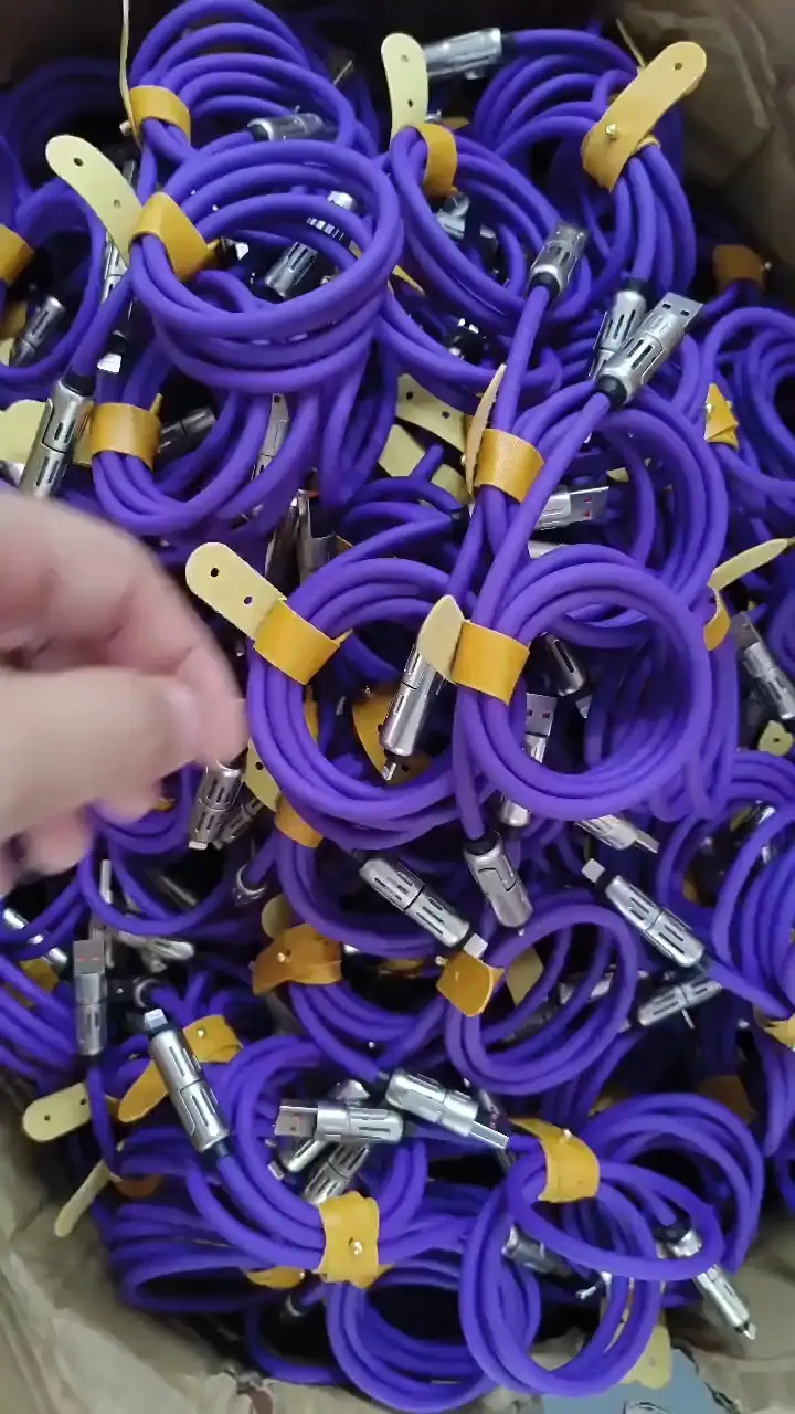 240W Super Fast Charging Dual-Output LED Light Data Cable Compatible with Apple Type-C 4-in-1 Charging Cable 1