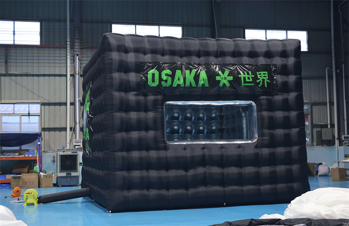 Maison cubique de tente de cabine gonflable pour événements d'exposition - Portable & polyvalent 6