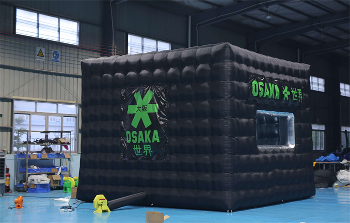 Maison cubique de tente de cabine gonflable pour événements d'exposition - Portable & polyvalent 3