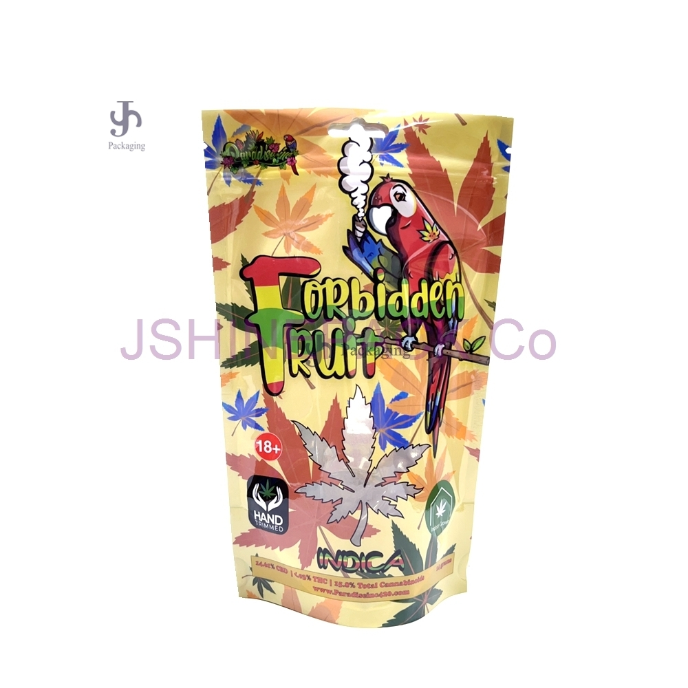 Tas Mylar Gulma Stand Up Bukti Bau Cetak Seni Kustom | Pabrik JSHINEPACK 1