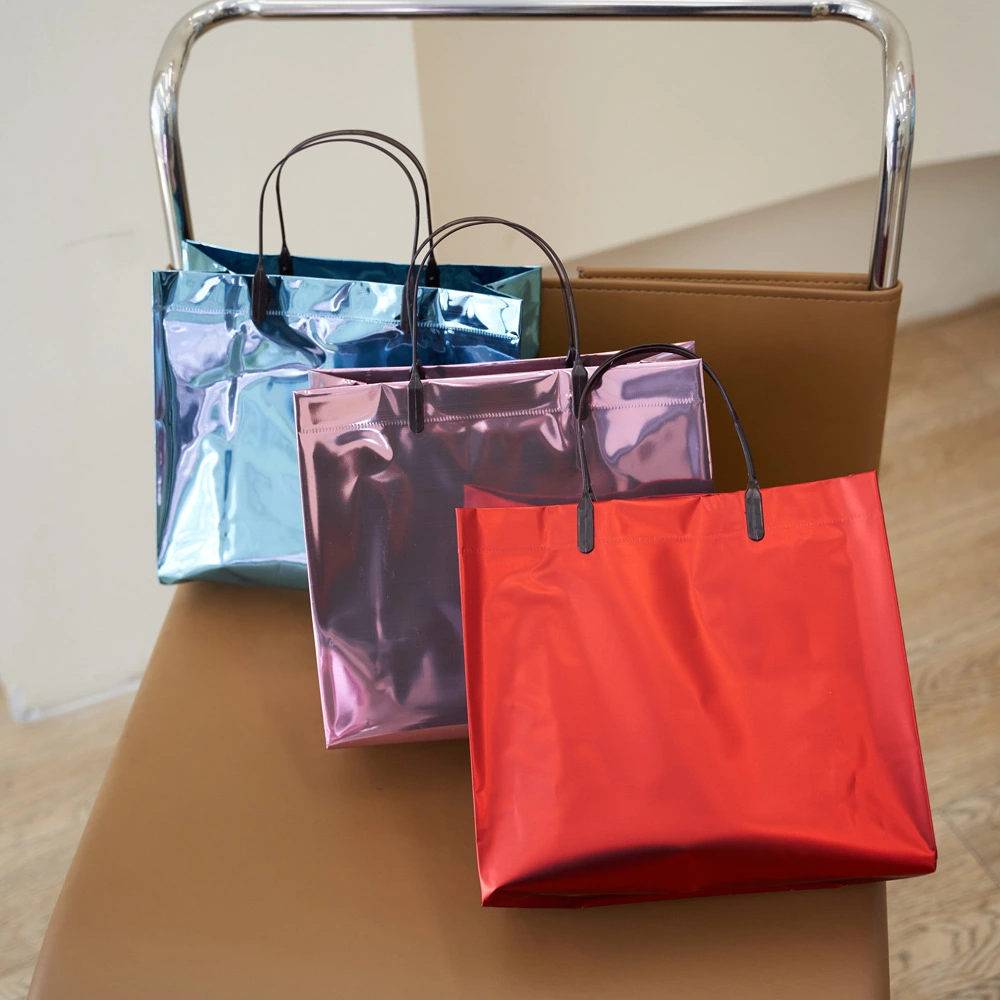 Metal laser dinner party tote bag babae nagpapakapal High-grade damit bag lady fashion Gift shopping bag-1723432548575337 1