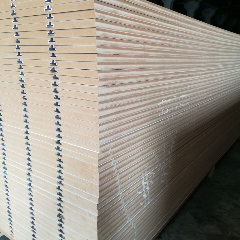 Manufacture Wholesale Groove Mdf Board Mdf Slatwall Aluminum Slatwall