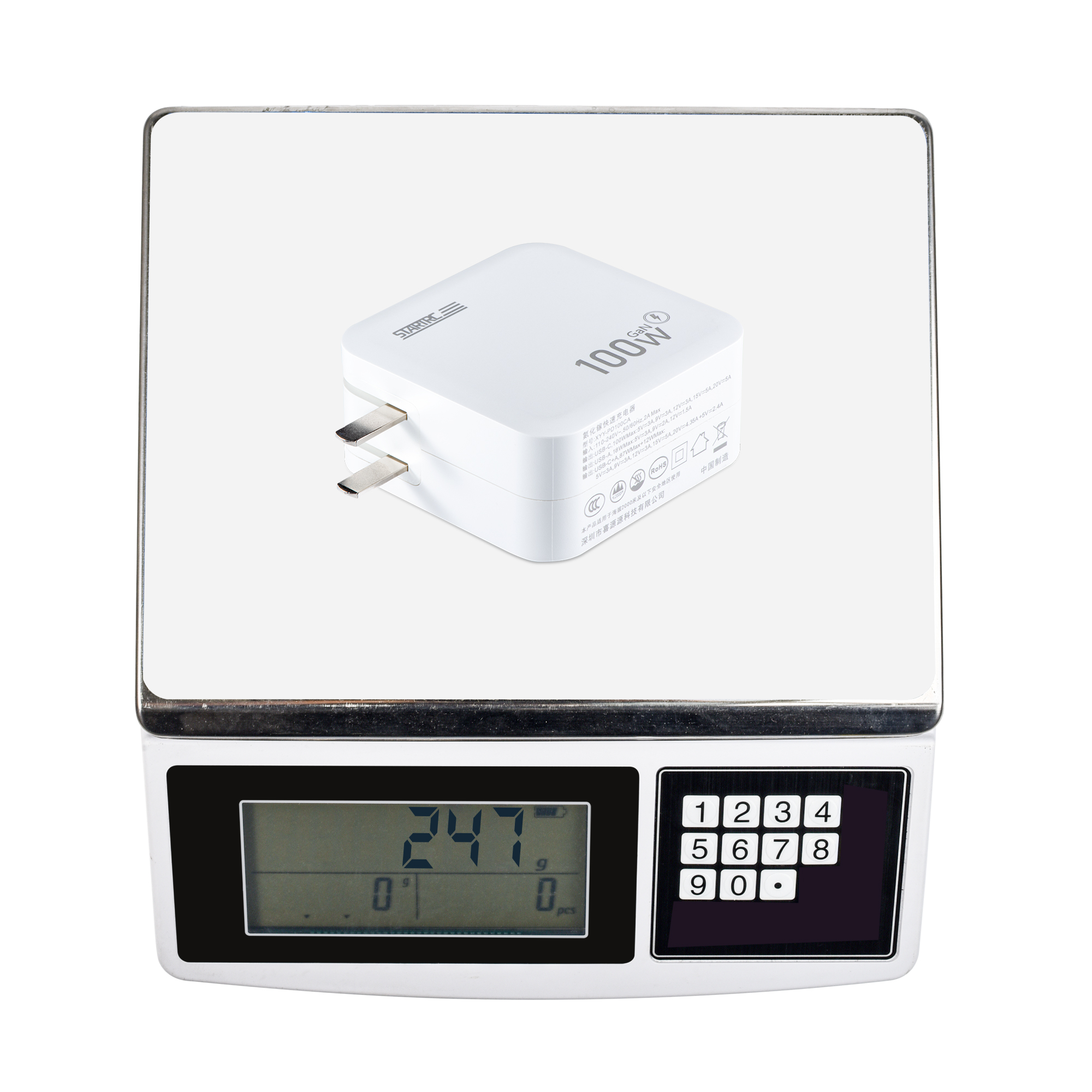 Adaptador GaN de carga rápida PD universal de 100 W STARTRC (enchufe EE. UU./CN) 8