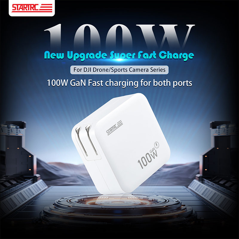 Adaptador GaN de carga rápida PD universal de 100 W STARTRC (enchufe EE. UU./CN) 1