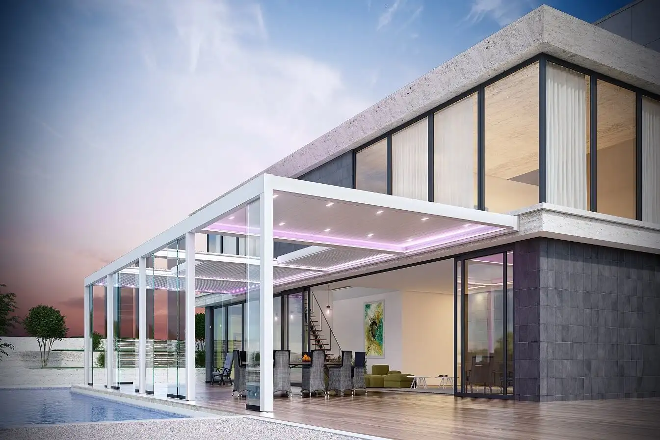 Outdoor Retractable Canopy Pergola by Yongdi-1 2