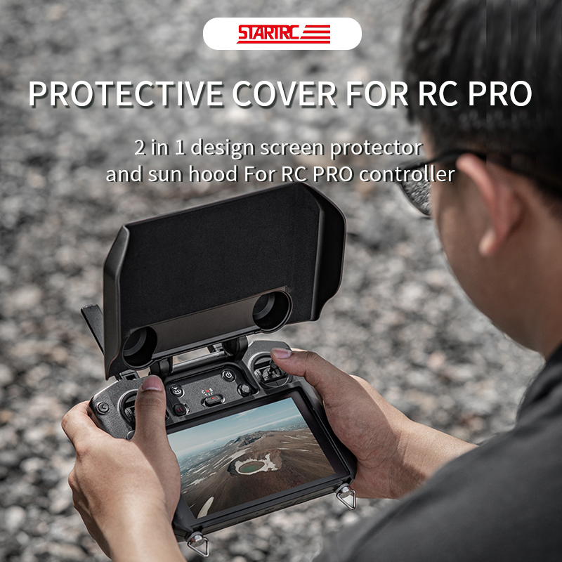Parasol para monitor STARTRC 2 en 1 para DJI RC Pro (negro) 1