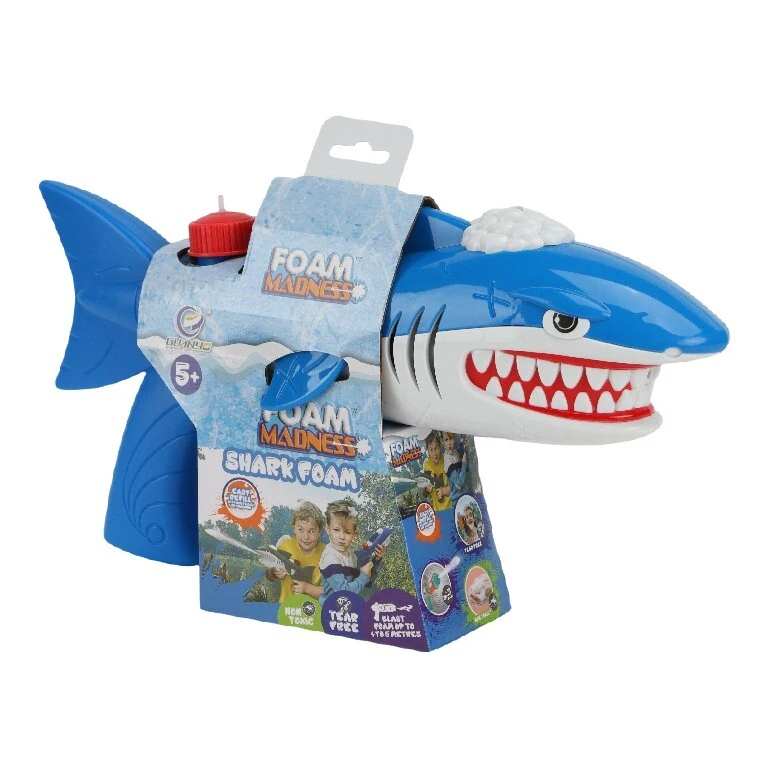 Pistola de juguete, espuma de tiburón, Material inodoro, juguetes para entretenimiento al aire libre, regalos para niños 1