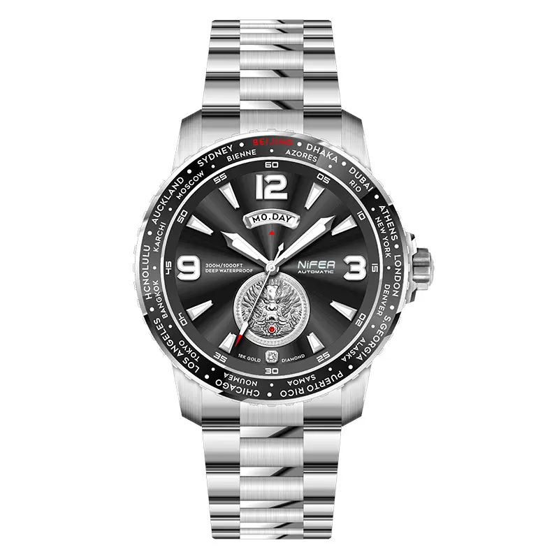 Mechanical Watches with Alarms - for Business & Professional Settings - Nifer Watch 6