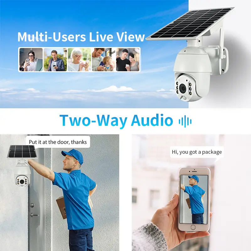 Sim Card Solar Camera for Supermarket Eries 8