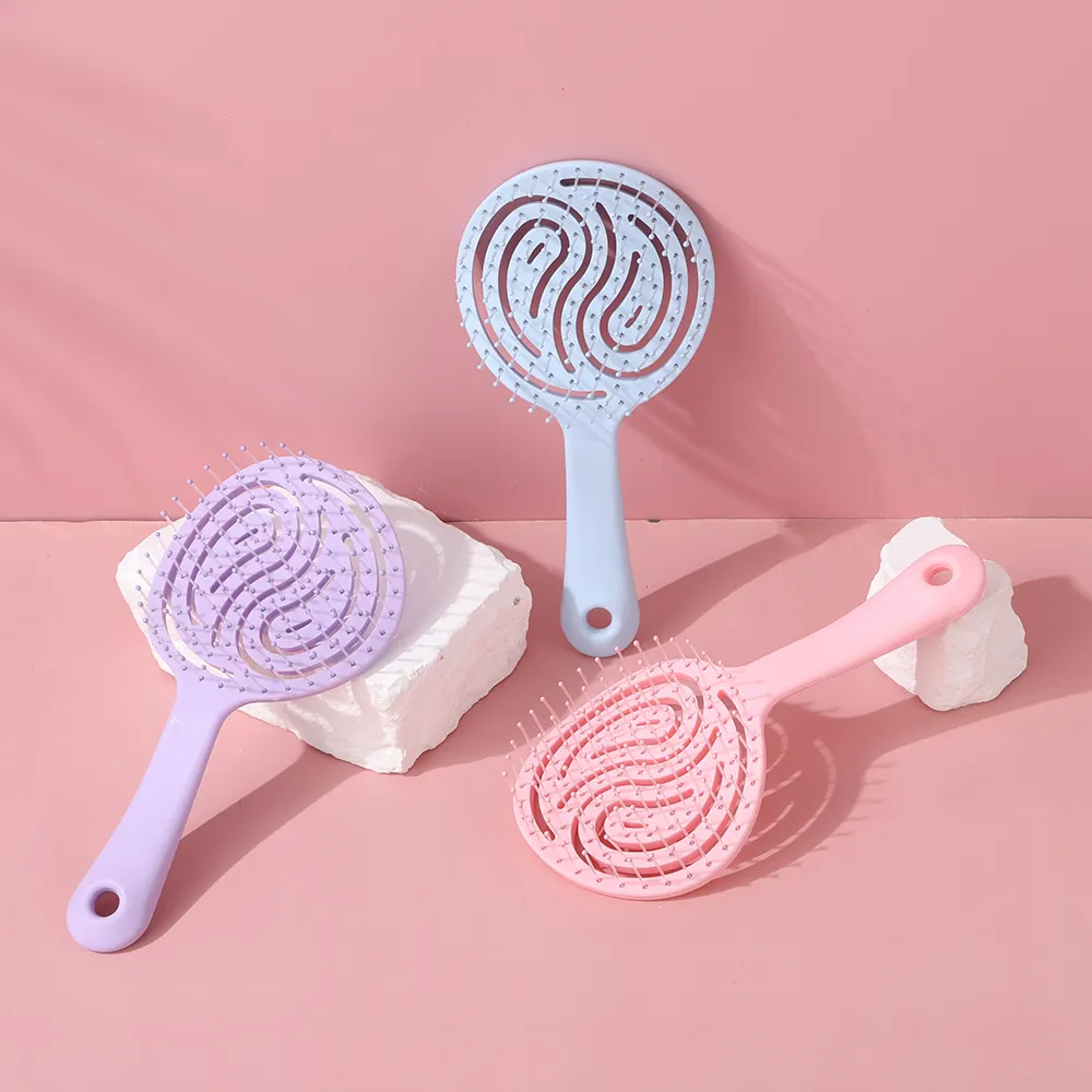 Get The Perfect Curls With A Curved Vented Styling Hair Brush 1