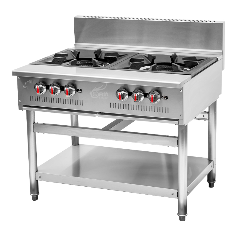 Gas Pot 2 Burner Gas Stock Pot Range with Shelf-180,000BTU | Rebenet