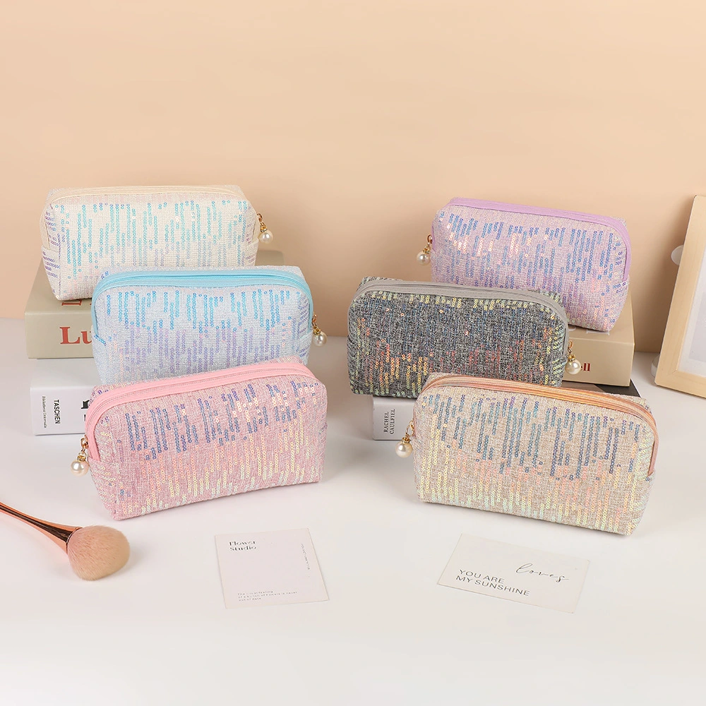 Wholesale travel beauty toiletry bag woman business skincare wash bag female brush fashion storage bag 1
