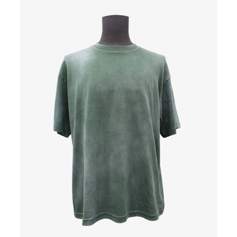Camiseta lavado verde para hombre. 1