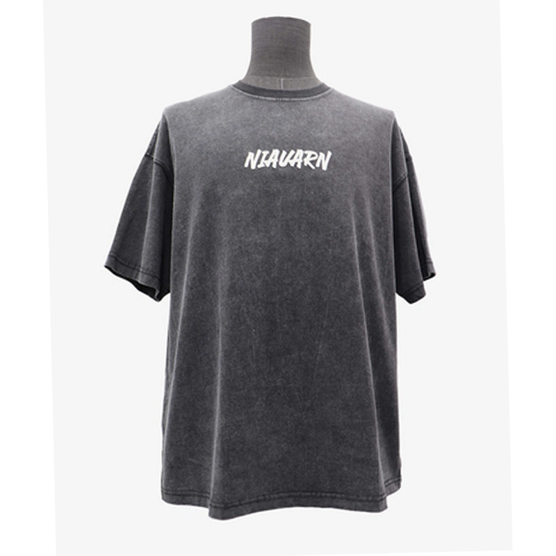 Basic crew black t-shirt men's t-shirt with printing 1