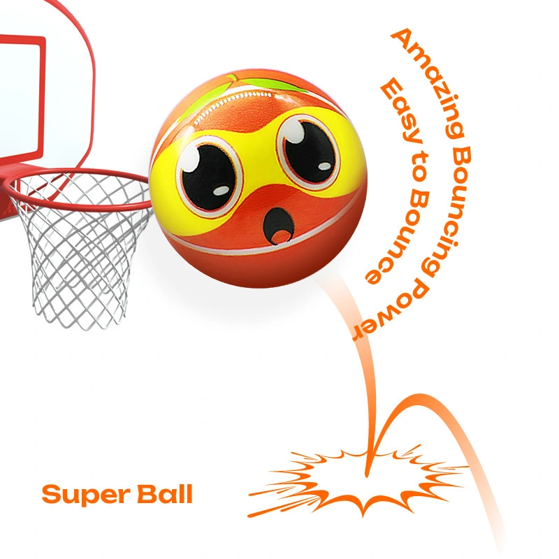 SISLAND PU kids bouncy ball for Indoor and Outdoor, Cute Design, Smooth Surface, Eco-friendly and Safe, bouncy ball for kids,Ideal Birthday Gift for Boys and Girls 1