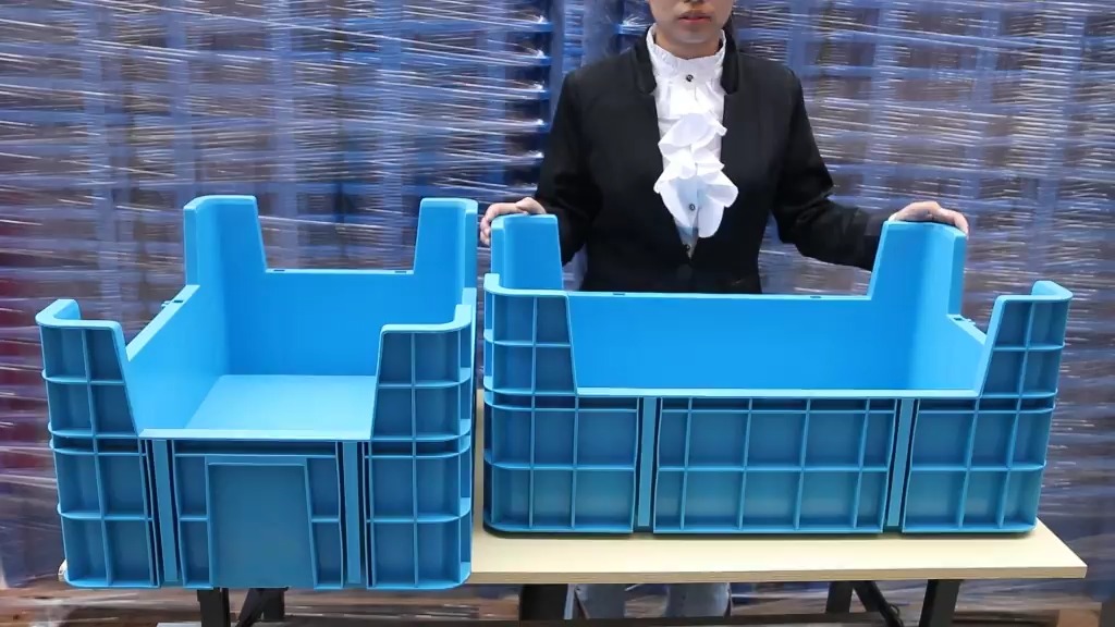 Dimensiune personalizată Pp Cutie de plastic stivuită Cu patru colțuri Cutie de reproducere a insectelor Coș stivuitor Tavă de plastic Tavă de reproducere a viermilor de făină 1