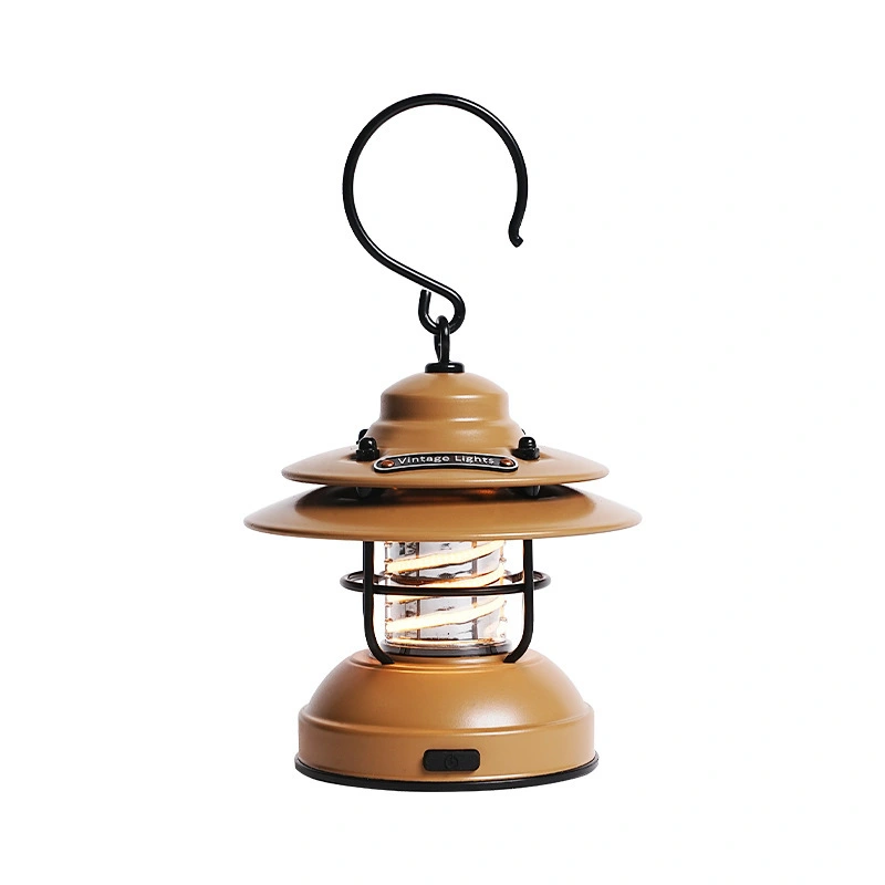 Lampe de Camping Rétro Bronze Noir 2500mah Capacité de la batterie ENERGY-F19 1