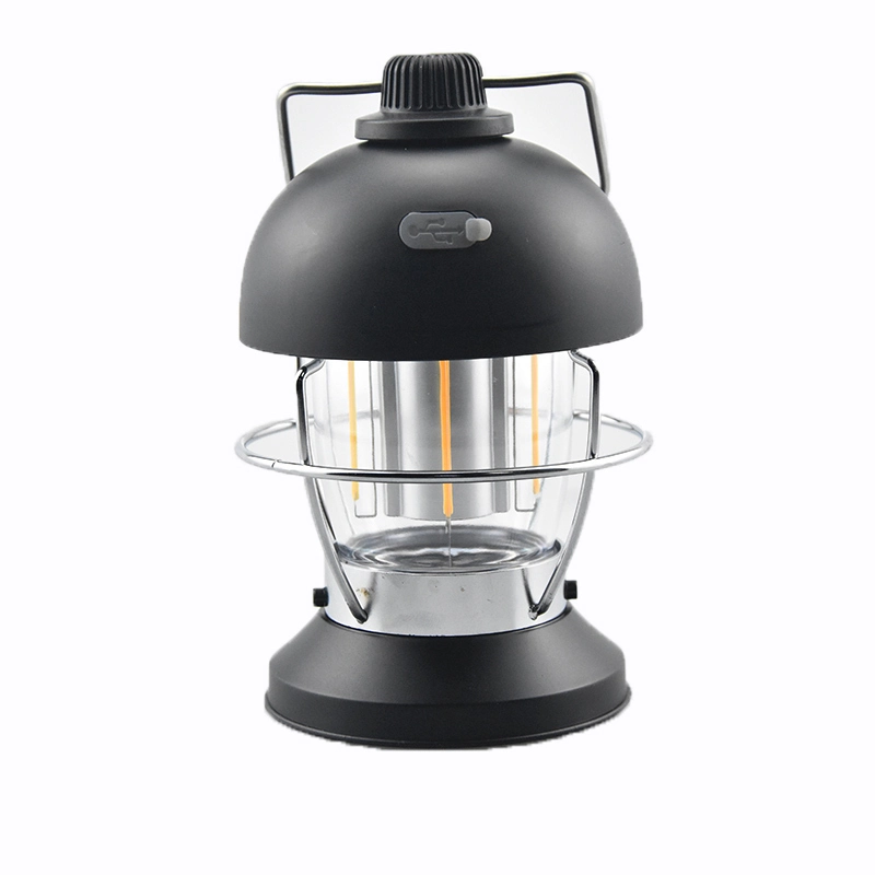 Lampe de camping rétro Noir Blanc Alliage d'aluminium ENERGY-F26 1