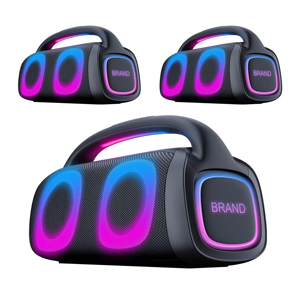 For Bar Best Boombox Speaker Black Shell with Color Light by Binko 3