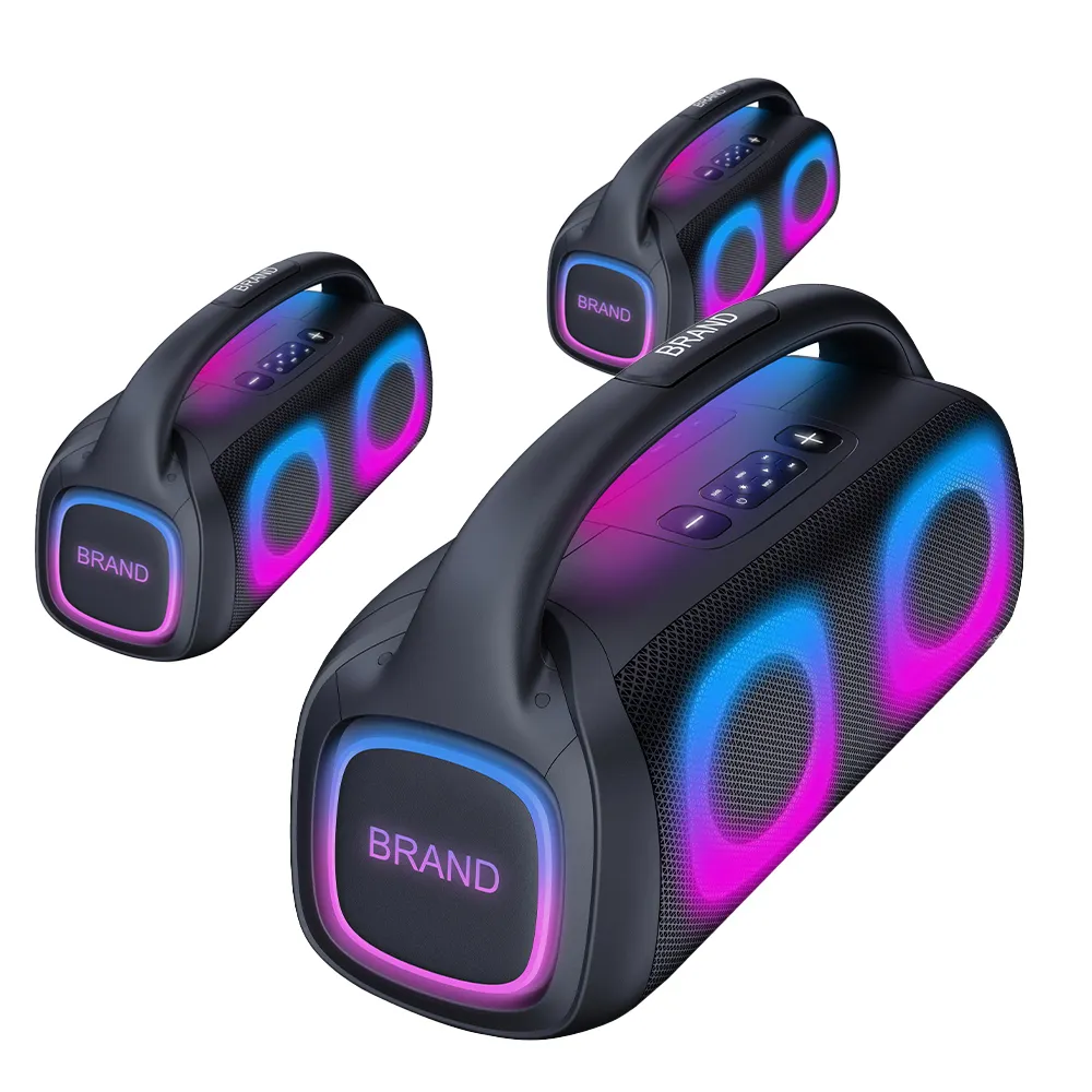 For Bar Best Boombox Speaker Black Shell with Color Light by Binko 6