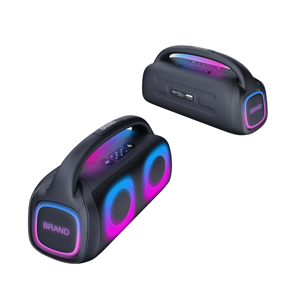 For Bar Best Boombox Speaker Black Shell with Color Light by Binko 7