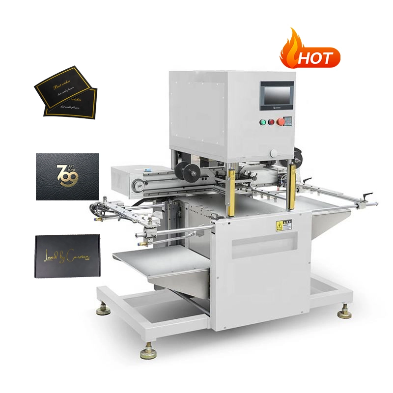Máquina automática de estampación en caliente para tarjetas, cuero, lámina dorada, máquina de estampación en caliente para la venta 1