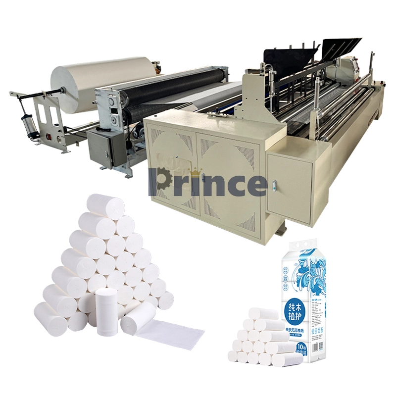 화장지 생산 라인 롤 엠보싱 절단 및 되감기 포장기 화장지 제조 기계 1