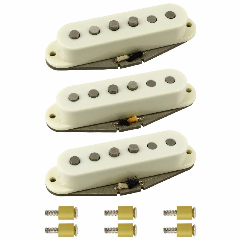 Alnicov Vintage 69s Strat Pickup Alnico 5 Single Coil Neck Middle Bridge Pickups Set for Stratocaster Style Electric Guitar G86 1
